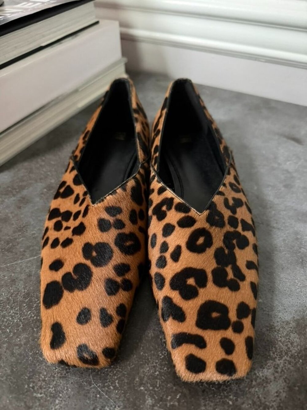 NWOB TOTEME Ponyhair Animal Print Flats Size 38 8